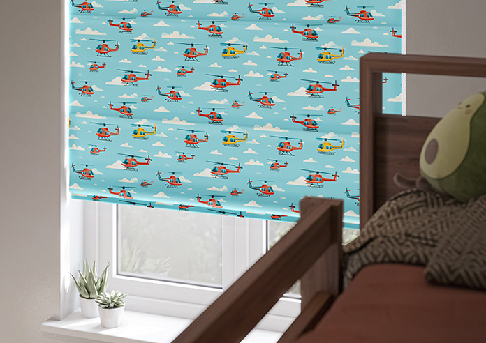 Sky Patrol, Horizon - Twist&Fit Roman Blind - Image 5